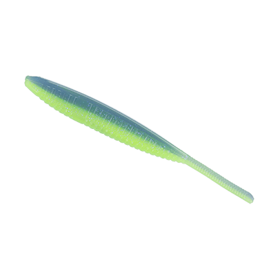 Yamamoto Shad Shape Floater 5" Chartreuse Electric Blue