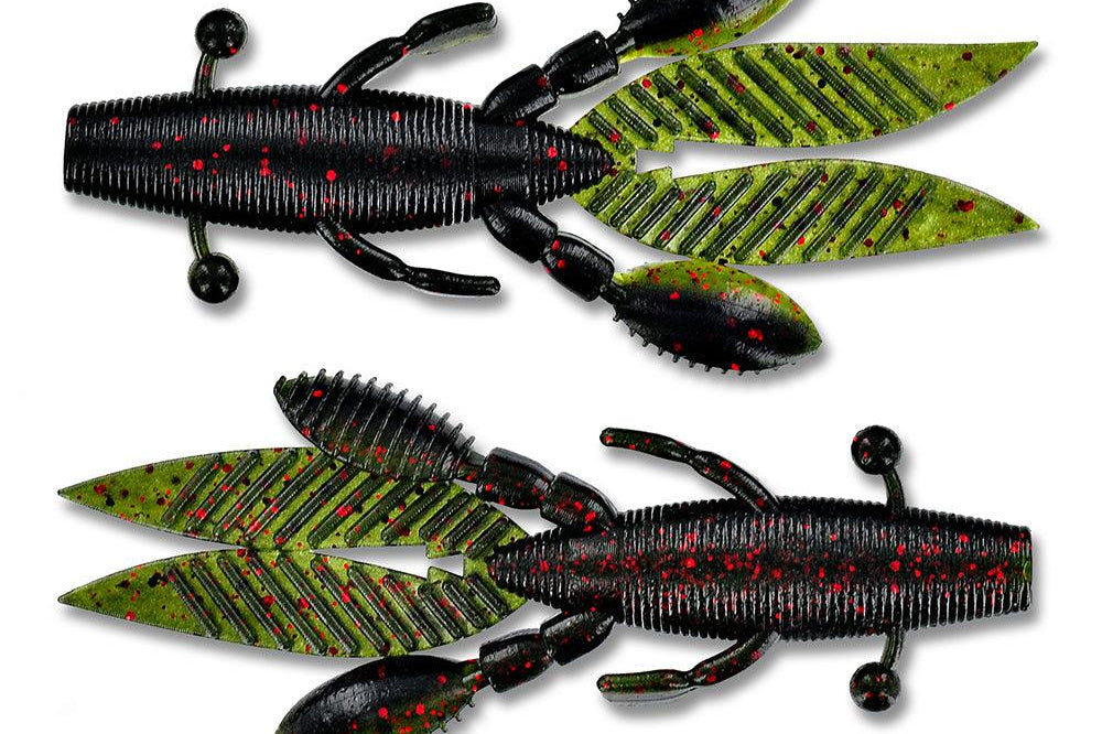 Yamamoto Flappin Hog 3.75" Watermelon w Black & Red