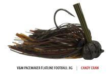 V&M Pacemaker Flatline Football Jig Candy Craw 5 8oz