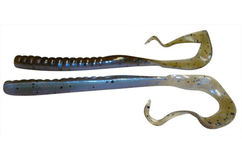 Zoom Mag II Worms 20pk Green Pumpkin Blue Flash 294**