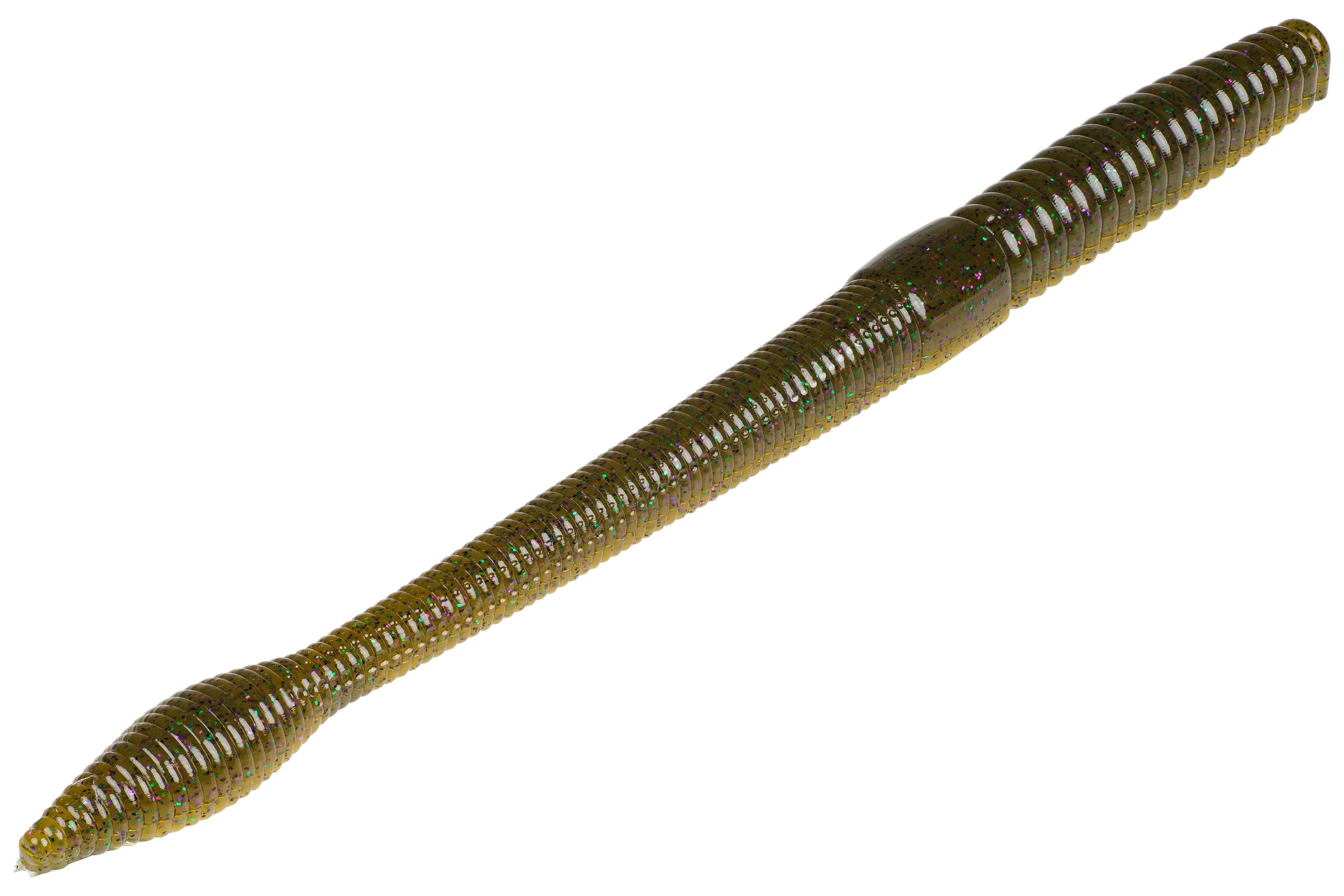 Strike King Bullworm 8" Green Pumpkin Candy