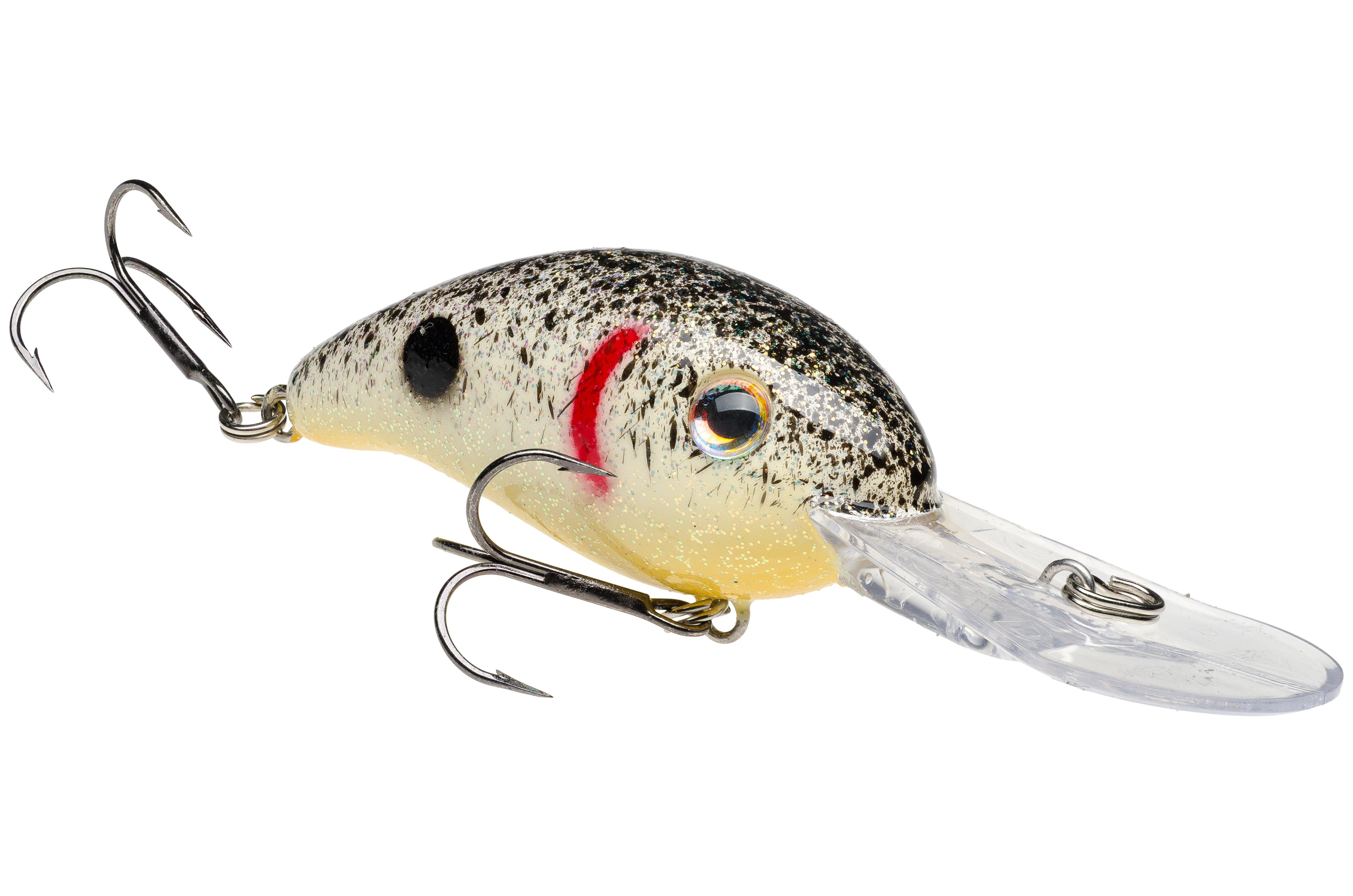Strike King 3XD Pearl Black Splatter w Chartreuse Belly *