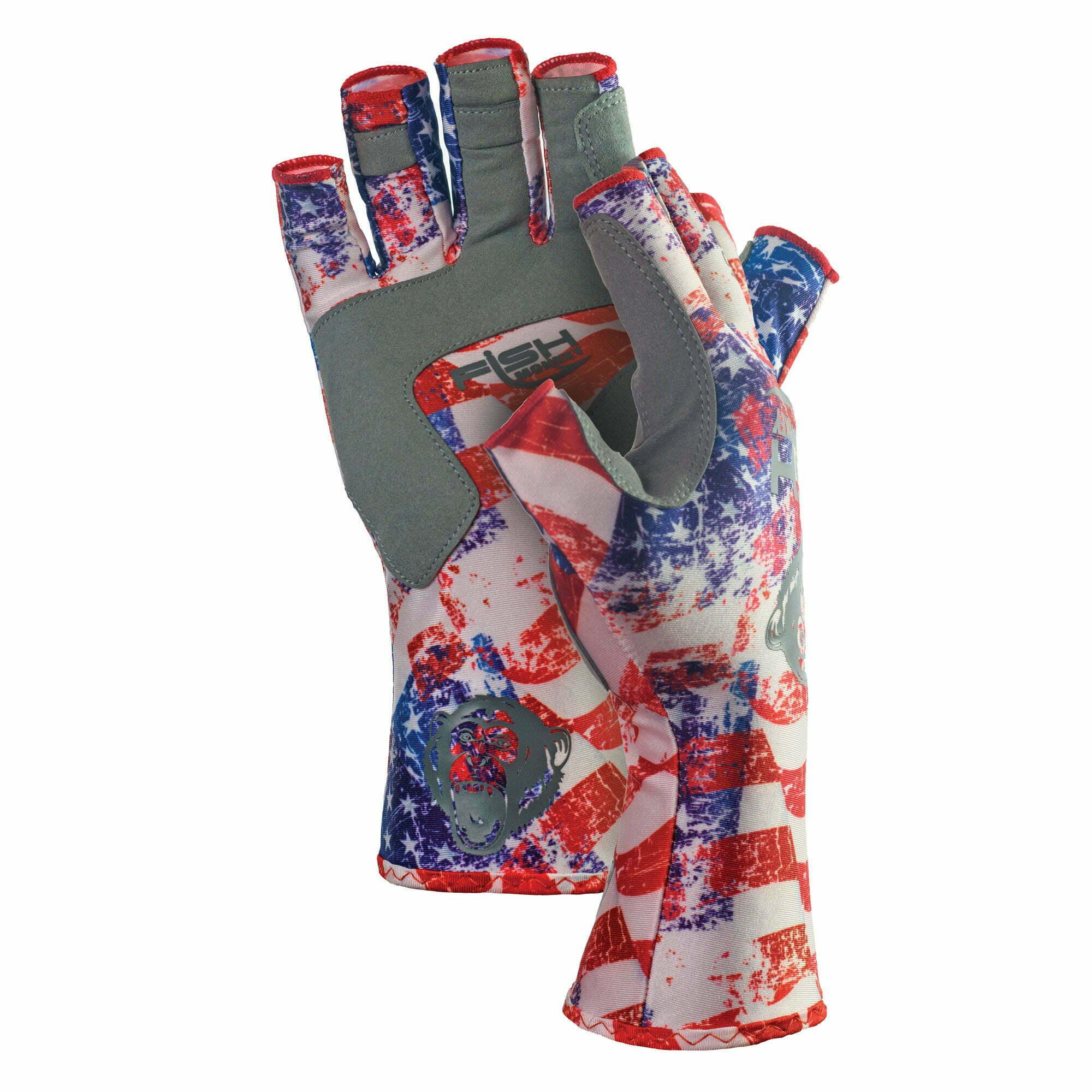 Fish Monkey Half Finger Guide Glove Americana