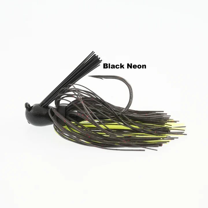 Missile Baits Ike's Mini Flip Jig Black Neon 1 2oz