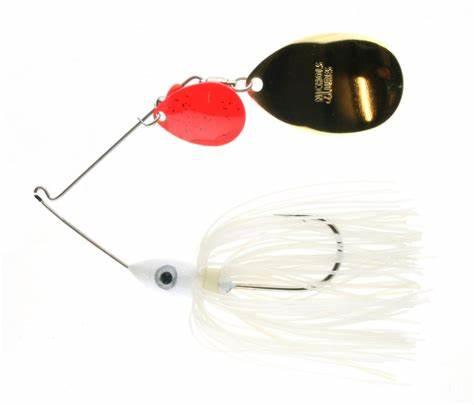 Nichols Lures Pulsator Hoosier Series Spinnerbait 3 8oz Snow Indiana Colorado Red Gold