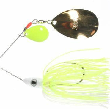 Nichols Lures Pulsator Hoosier Series Spinnerbait 3 8oz White & Chartreuse Indiana Colorado Chrt Gold