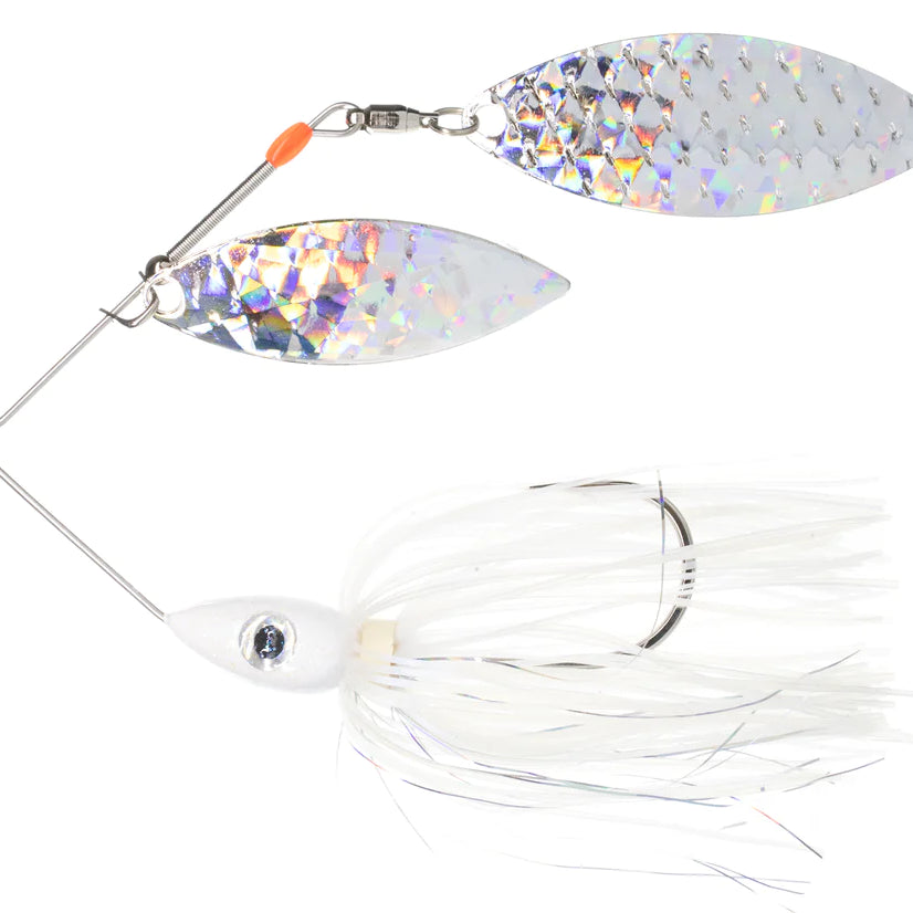 Pulsator Shattered Glass Spinnerbait Blue Shad Silver Glass 3 8oz