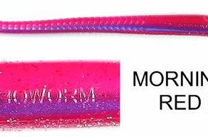 Roboworm Straight Tail 7" Morning Dawn Red Flake