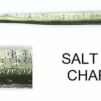 Roboworm Straight Tail 6" Salt & Pepper Chartreuse