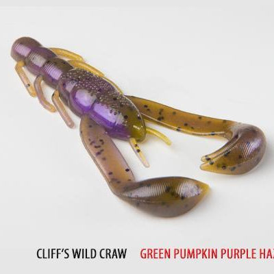 V&M Wild Craw Jr. Green Pumpkin Purple Haze**
