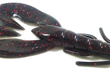 Zoom Super Speed Craw 4" 8pk Black Red Glitter