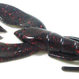 Zoom Super Speed Craw 4" 8pk Black Red Glitter