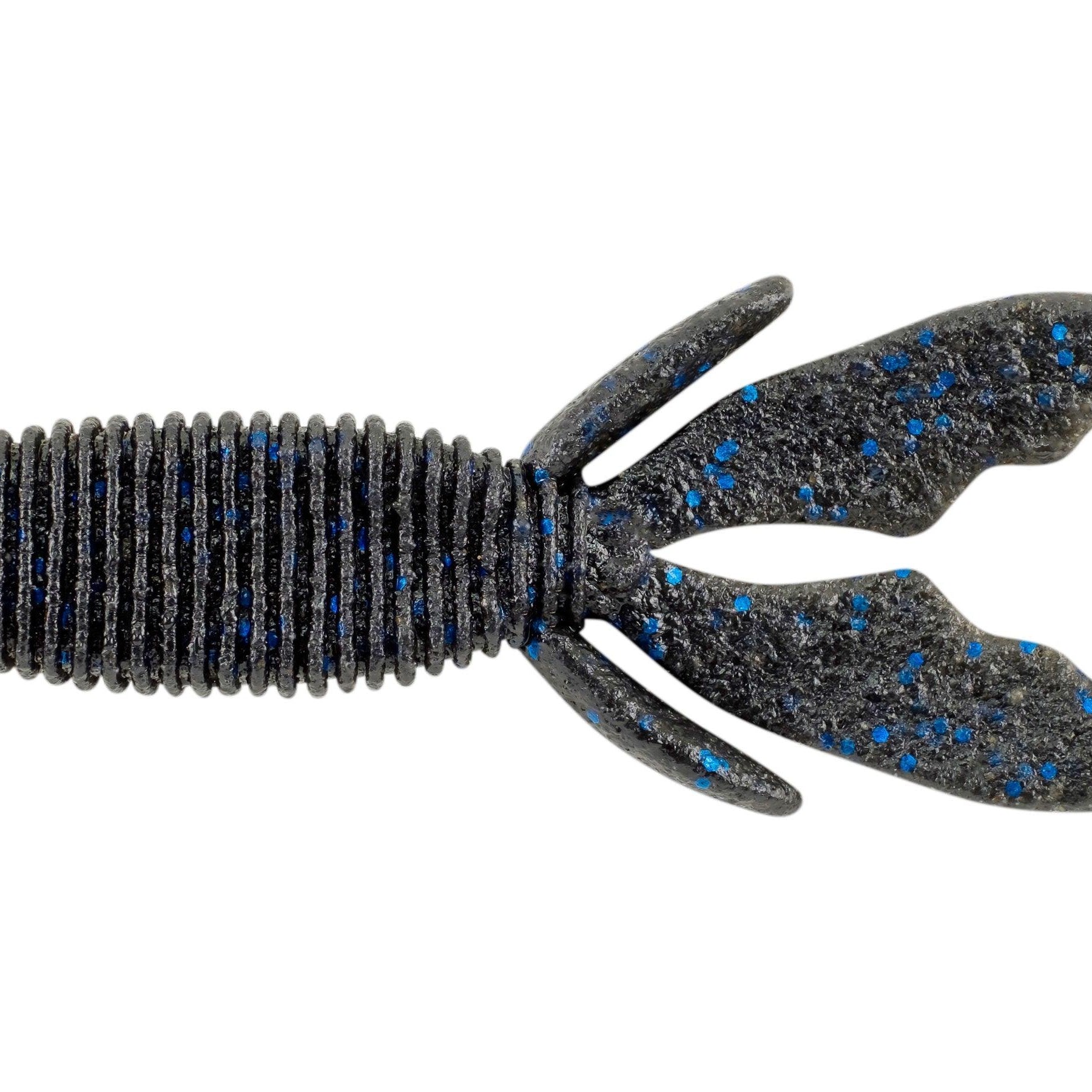 Berkley PowerBait MaxScent Creature Hawg Black Blue Fleck**
