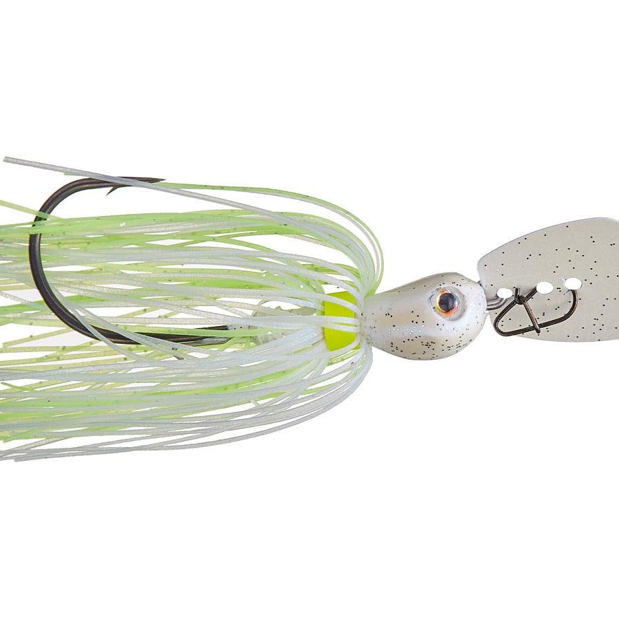 Strike King Thunder Cricket Vibrating Jig Chartreuse Blue Glimmer 3 8oz