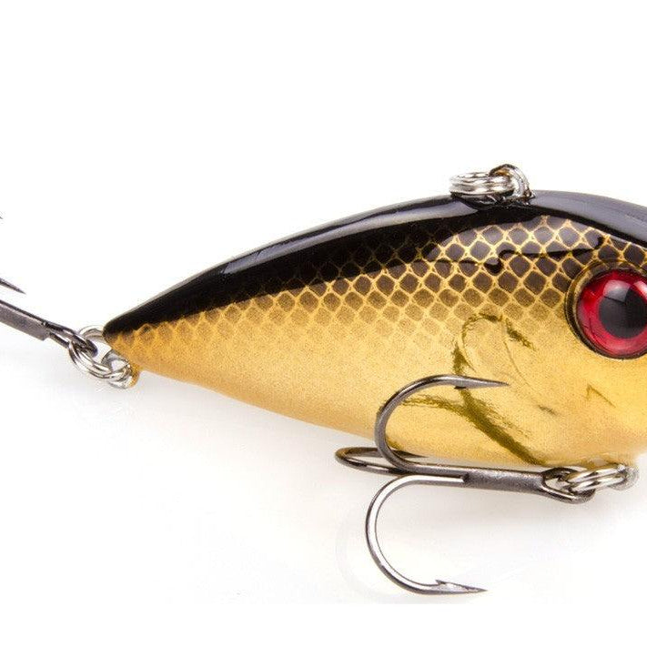 Strike King Red Eye Shad 2-Tap 1/2oz Gold Black Back