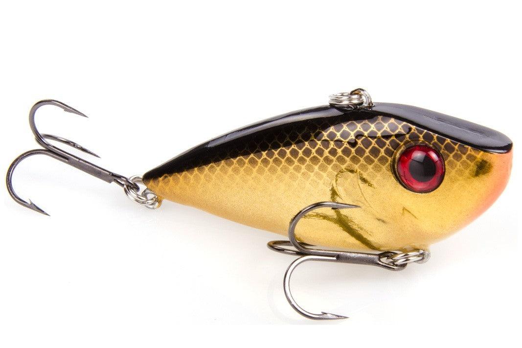 Strike King Red Eye Shad 2-Tap 1/2oz Gold Black Back