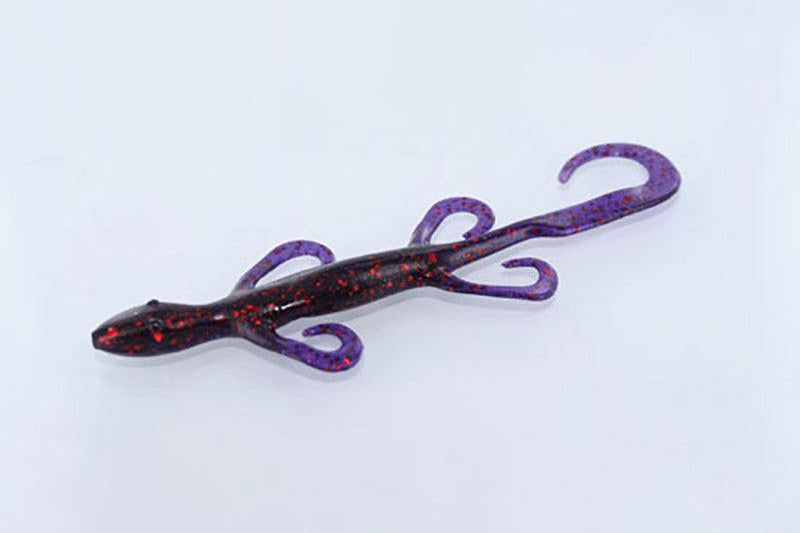 Zoom Lizards 6" Grape Red Glitter 063
