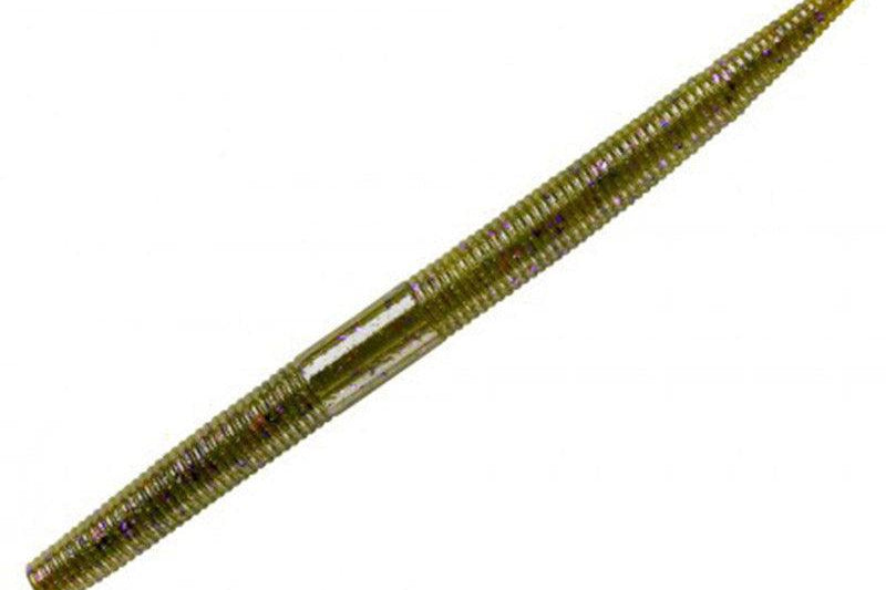 Yum Dinger 6" Green Pumpkin Purple Flake **