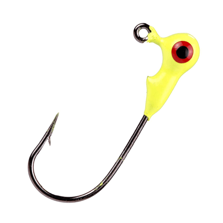 Mr. Crappie Jig Heads Chartreuse 1 32oz
