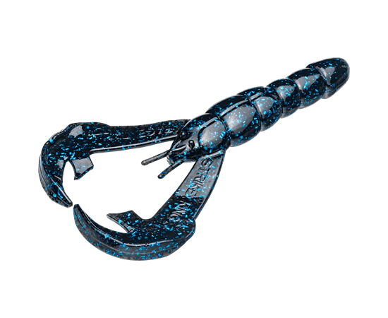 Strike King Rattlin' Rage Craw Black Blue Flake