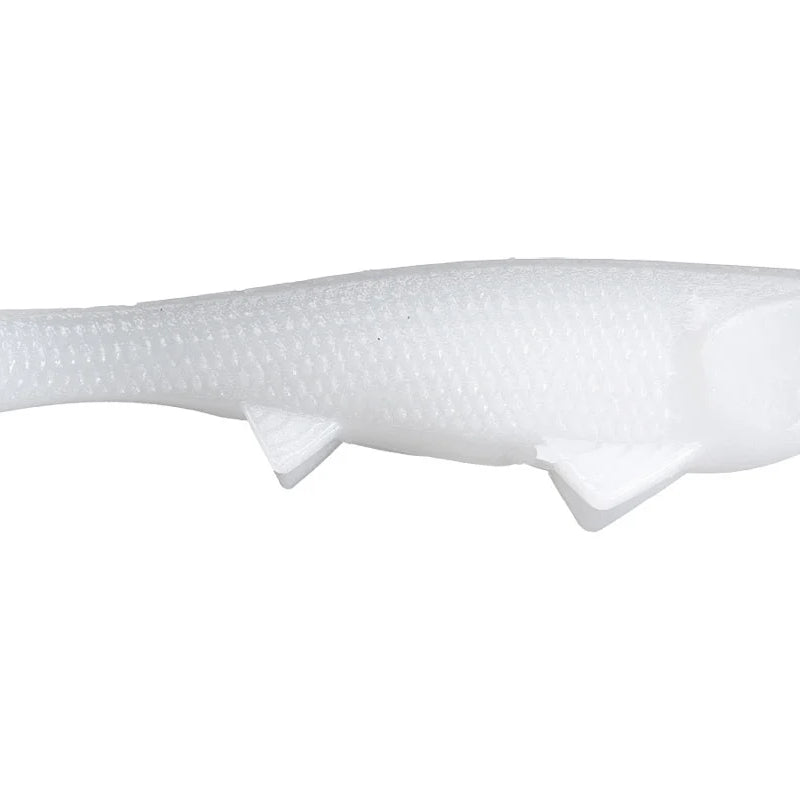 Optimum Baits Baby Boom Weedless Swimbait 4.5" Pearl White #510