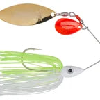 Nichols Lures Kicker Series Spinnerbait 3 8oz White and Chartreuse Red