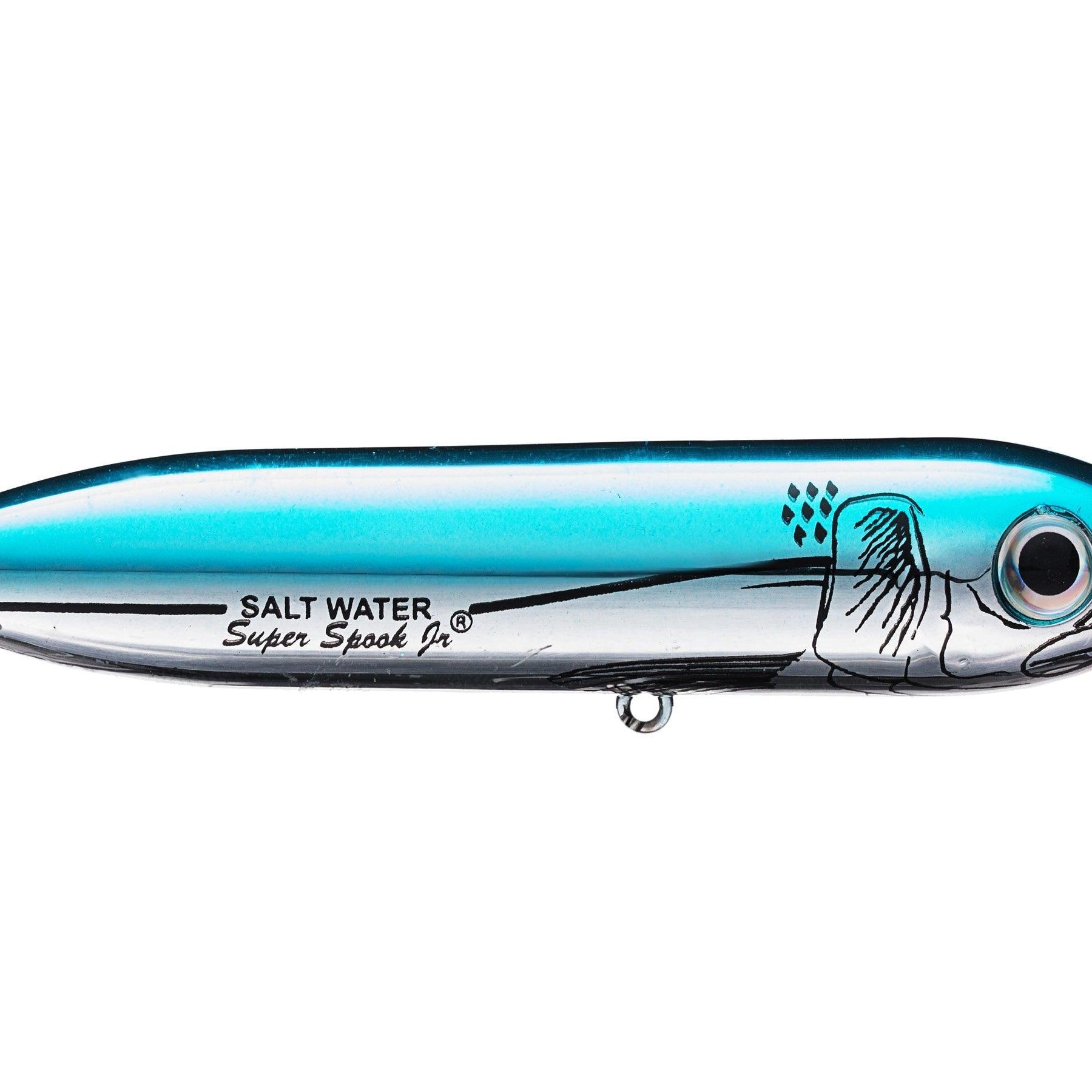 Heddon Super Spook Blue Chrome