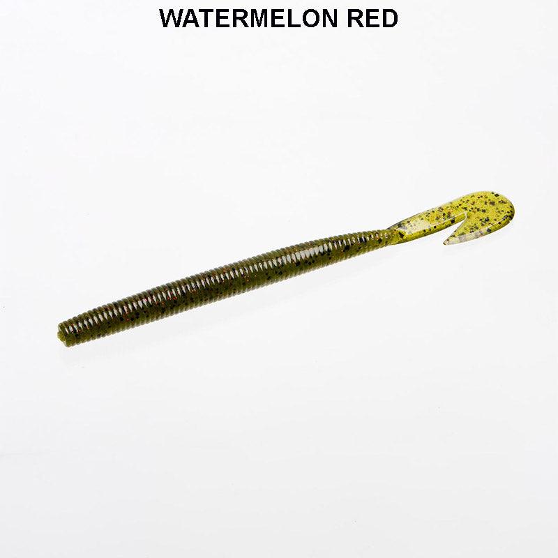 Zoom Magnum Ultravibe Speed Worm 7" 8pk Watermelon Red 054**