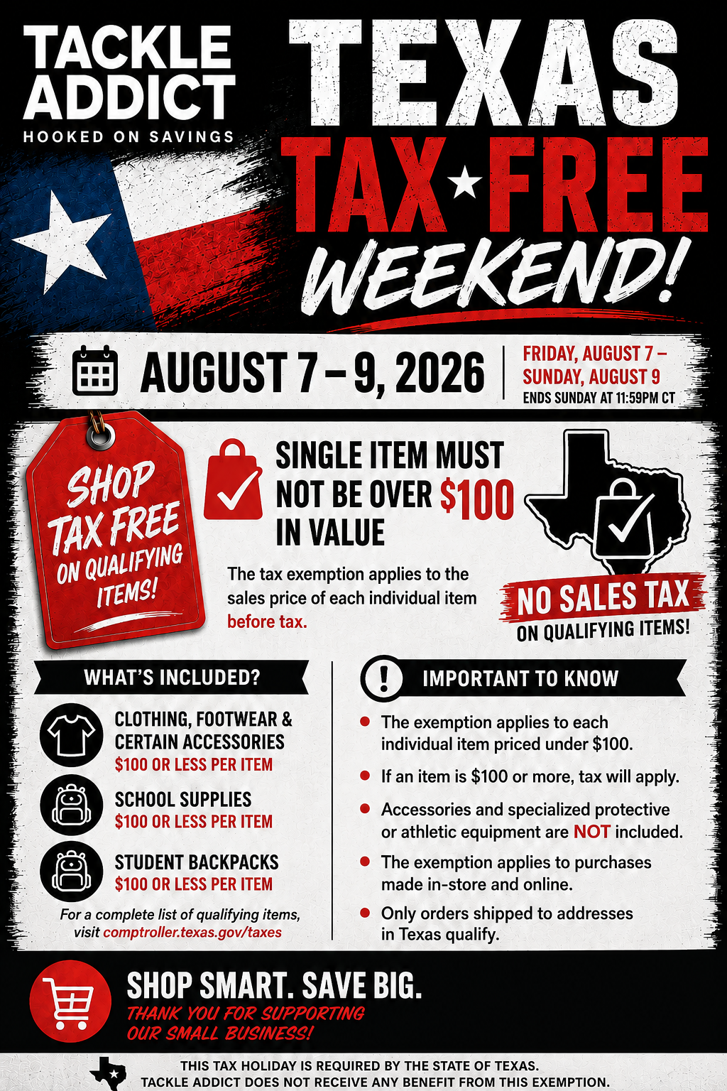 Texas Tax Free 2026