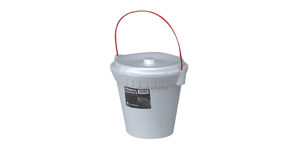 Frabill Bait Buckets Foam 8 Qt white