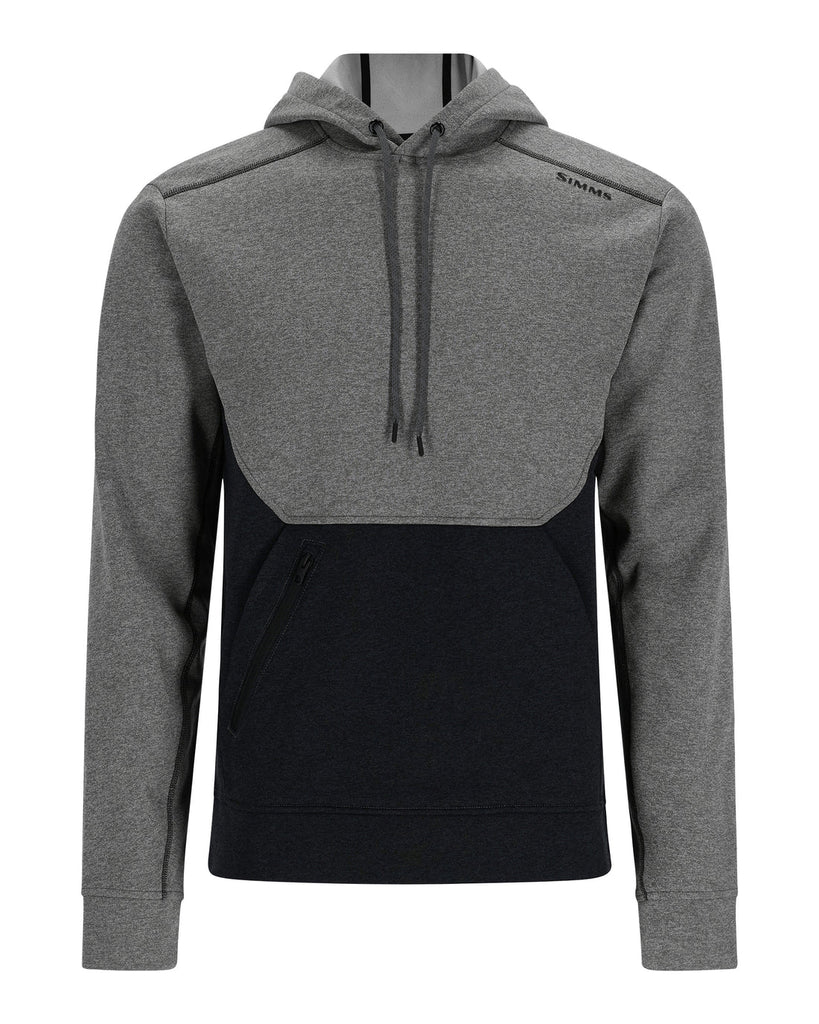 Simms M's CX Hoody with Tackle Addict Logo Steel Heather Black Heather