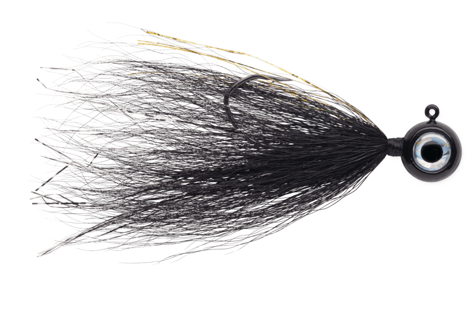 VMC Moon Tail Jigs Black 3 8oz