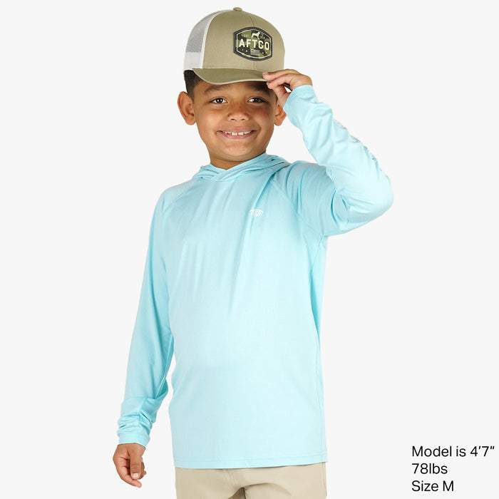 Aftco Youth Samurai Hooded Long Sleeve Performance Shirt