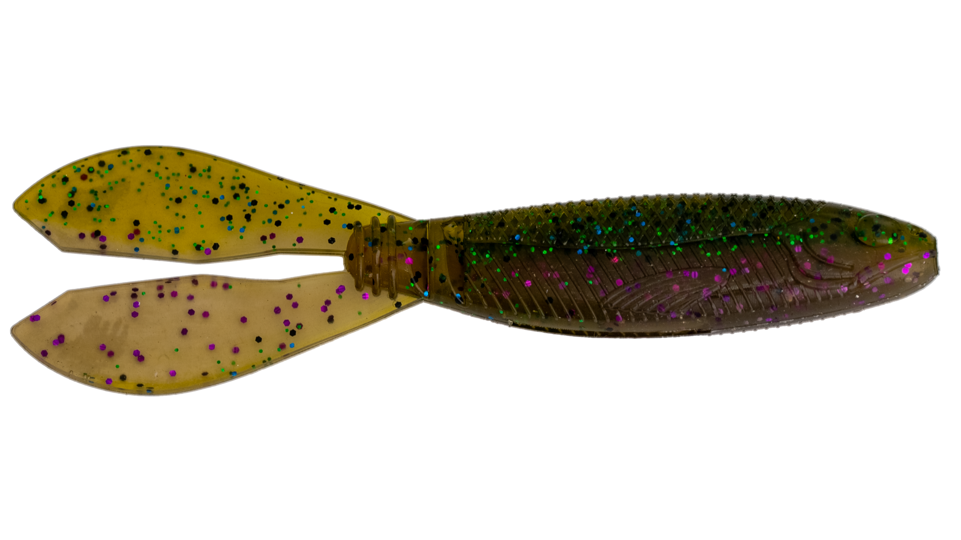 G-Ratt Baits Mixer Jig Trailers 5pk GREEN N' PURPLE