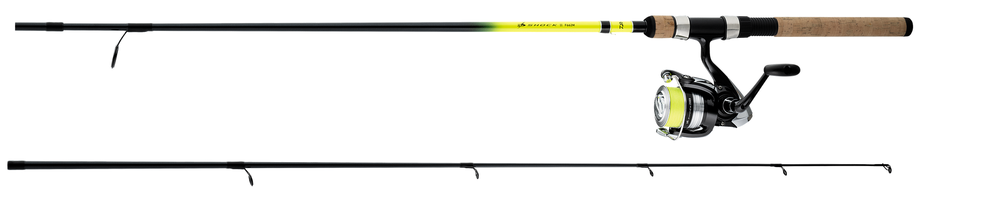 Daiwa D-Shock II Spinning Combo with Braided Line