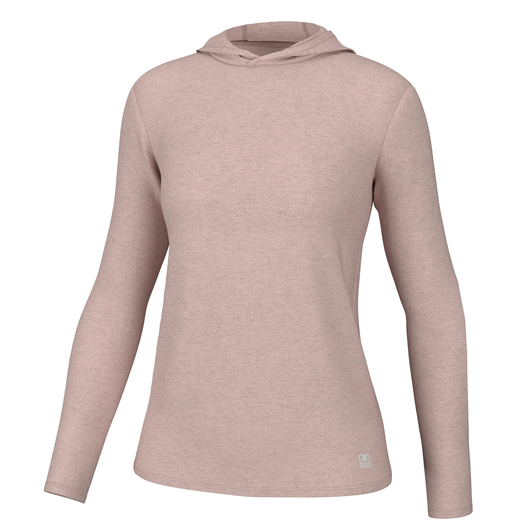 Huk Long Sleeve Womens Waypoint Fishing Shirt Peach Whip