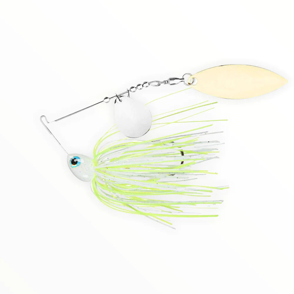 Santone Lures Got Five - Colorado Willow Chartreuse & White
