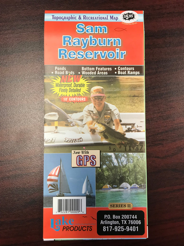 Lake Products Sam Rayburn Map