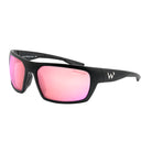 Waterland Men's Sunglass - Milliken Black Frame - Rosewater Poly Lens