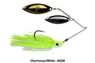 Picasso Titanium Pro Double Willow Spinnerbait Chartreuse White