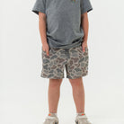 Burlebo Youth Athletic Short Classic Deer Camo