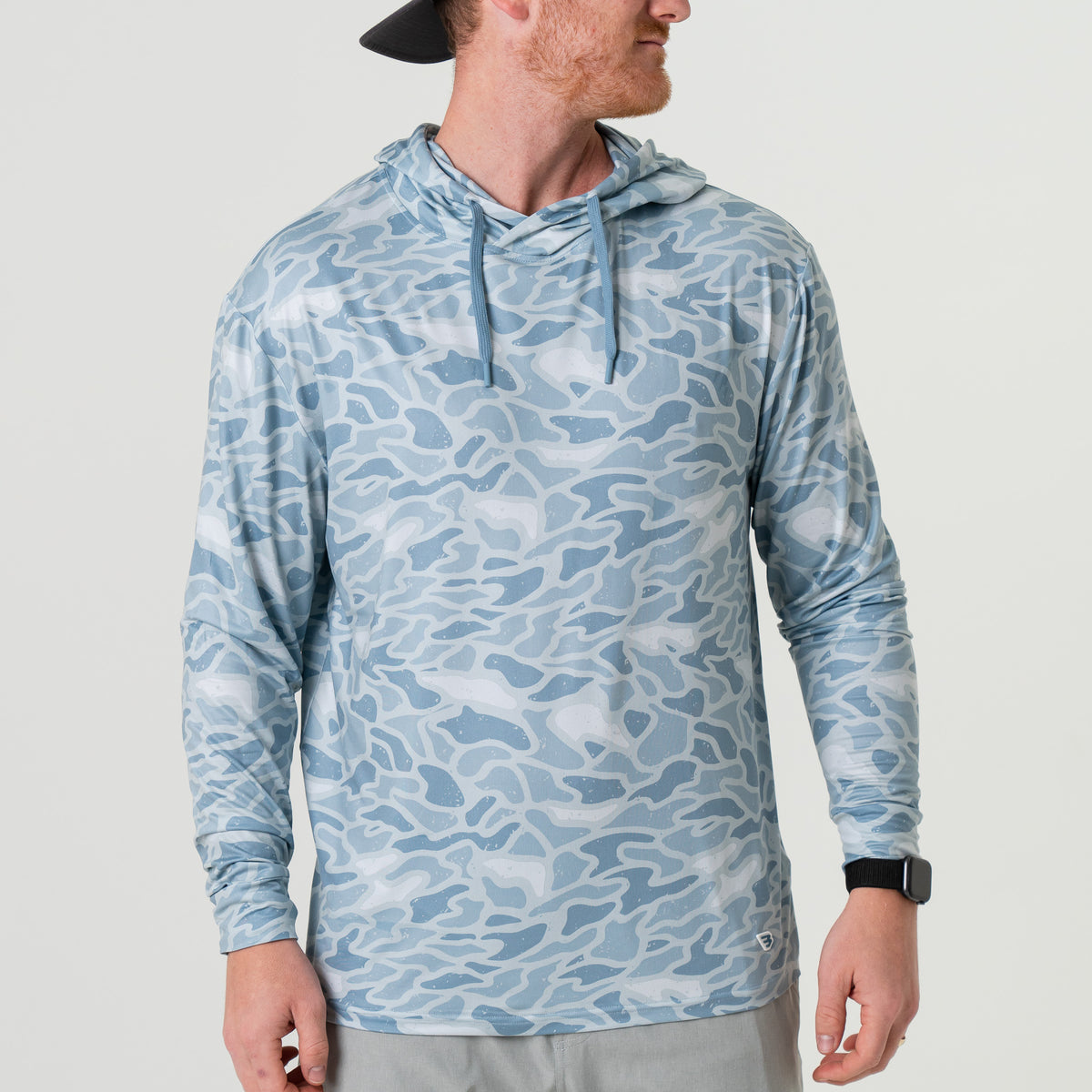Burlebo Performance Hoodie Seaside Camo