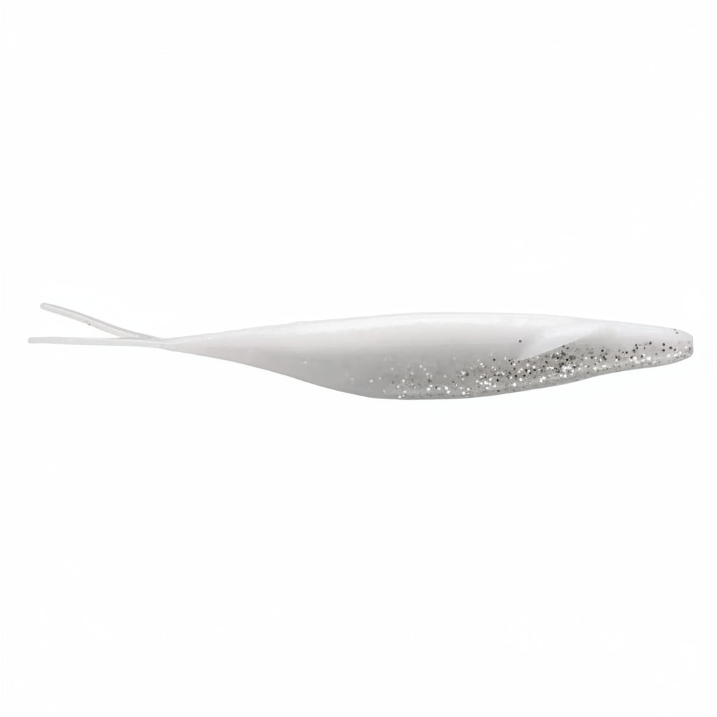 Deps Sakamata Shad White Clear Silver Flake #31