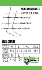 Fish Monkey Guide Series No Show Sock