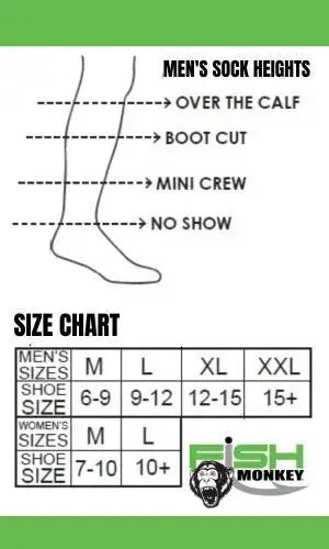 Fish Monkey Guide Series No Show Sock