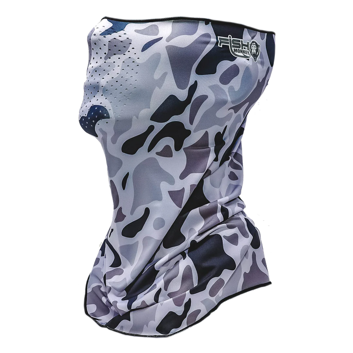 Fish Monkey Performance Face Guard Old School Grey