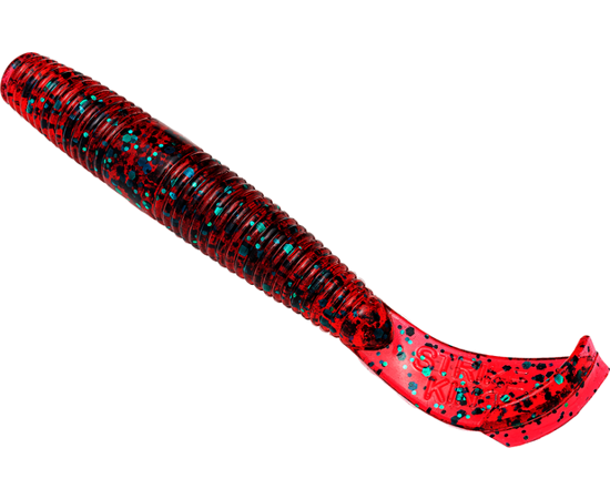 Strike King Rage Ned Cut-R-Worm 3" 9 Pack Red Bug