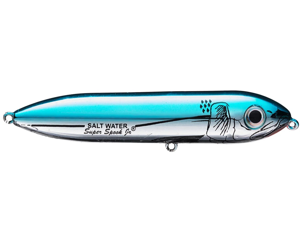 Heddon Super Spook Jr. Blue Chrome