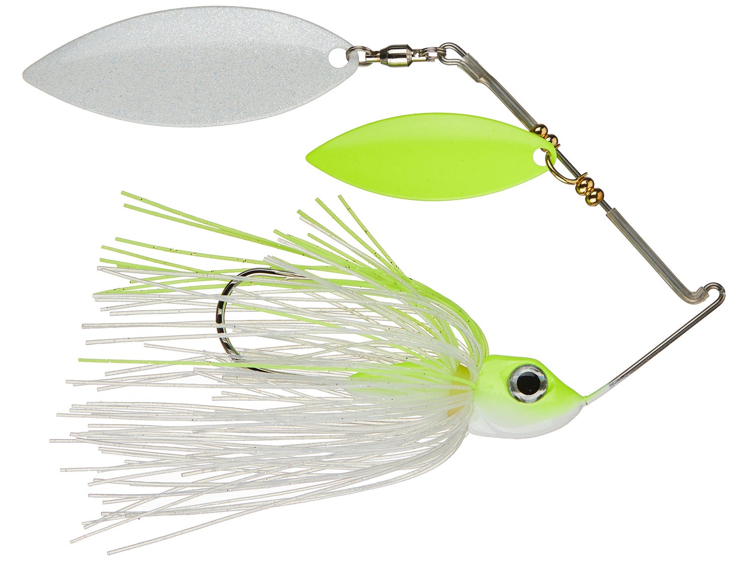 Blade Runner Double Willow Spinnerbait Chartreuse White 8oz