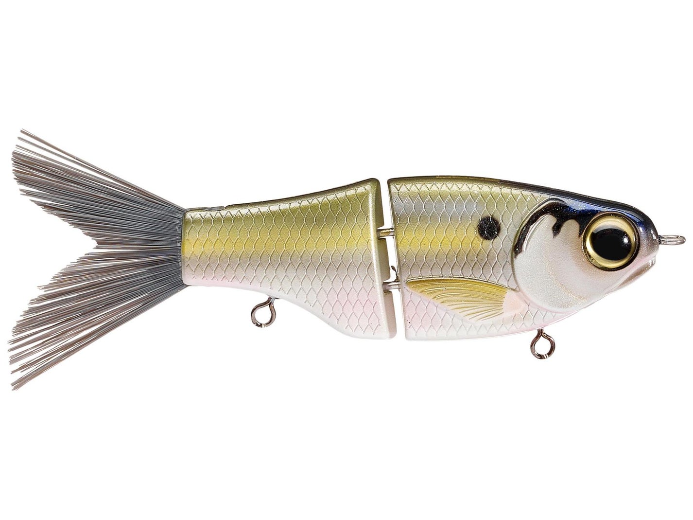 SPRO KGB Lil Guy 120 Glide Bait Platinum Shad